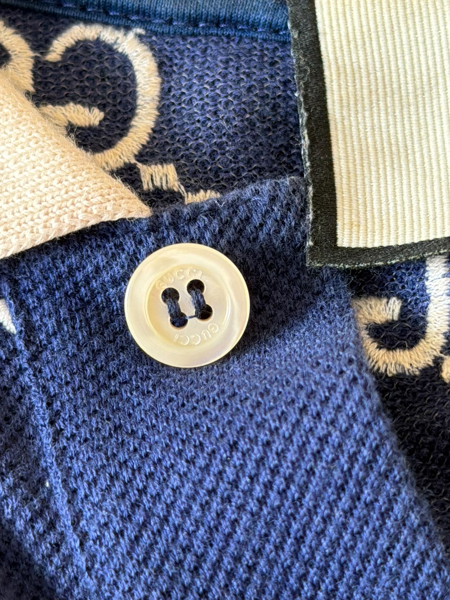 Gucci GG jacquard polo size L label