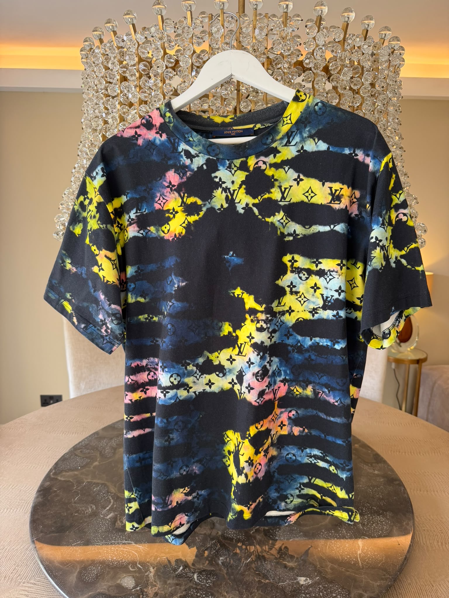 Louis Vuitton Tie-Dye Monogram Printed T-Shirt – Multicolour – Size XL