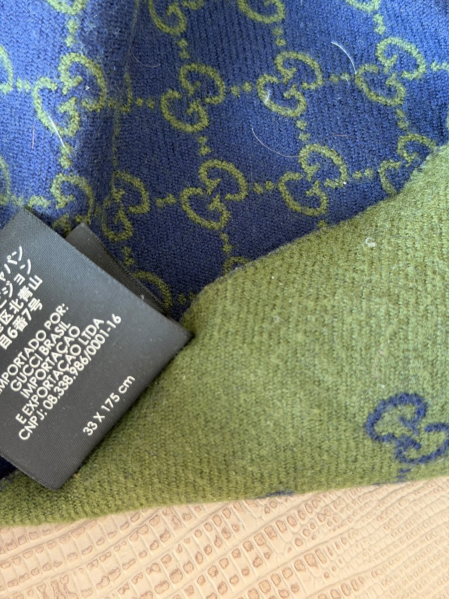 Gucci made in Italy wool scarf