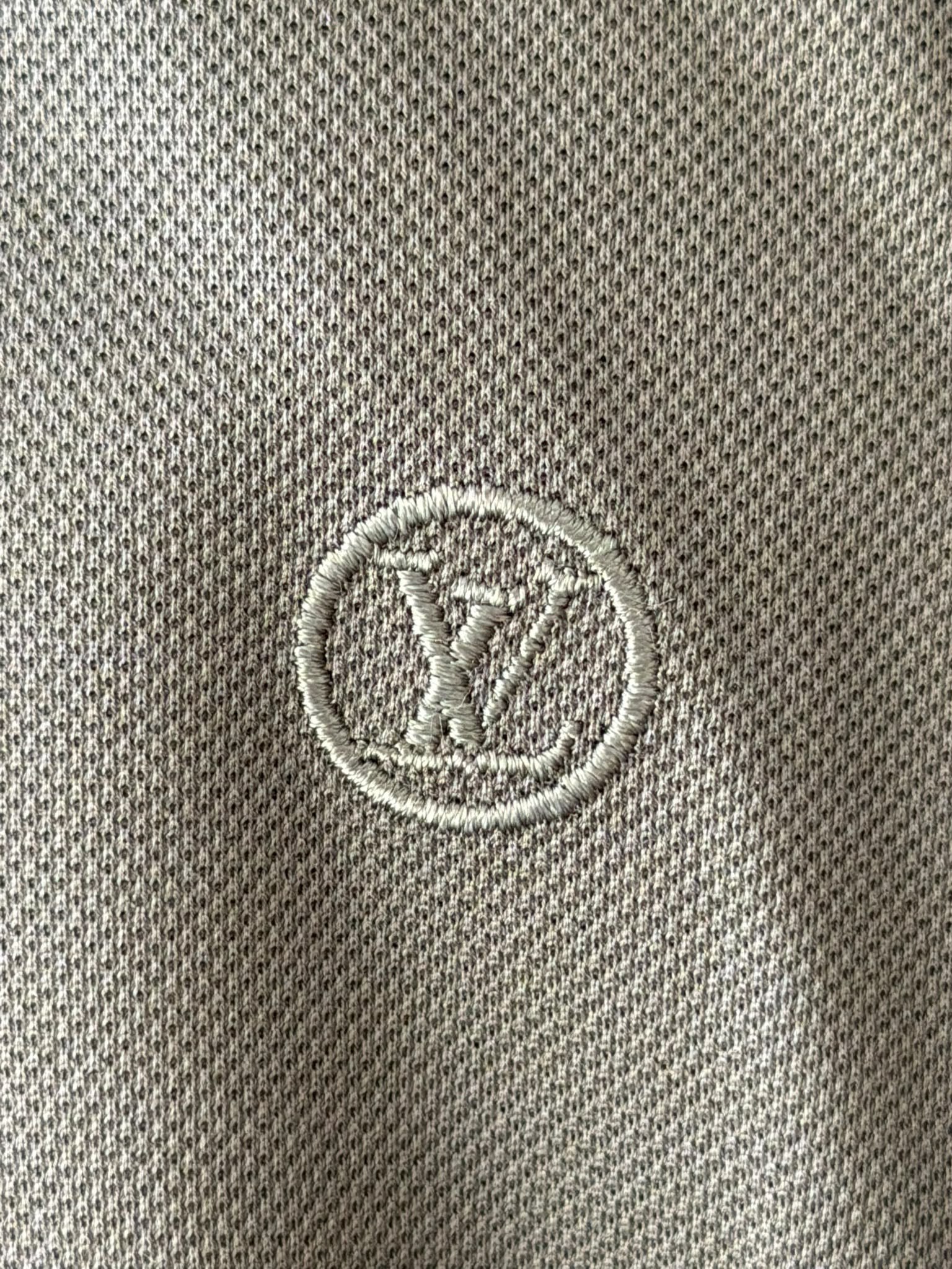 Louis Vuitton green short sleeve polo shirt