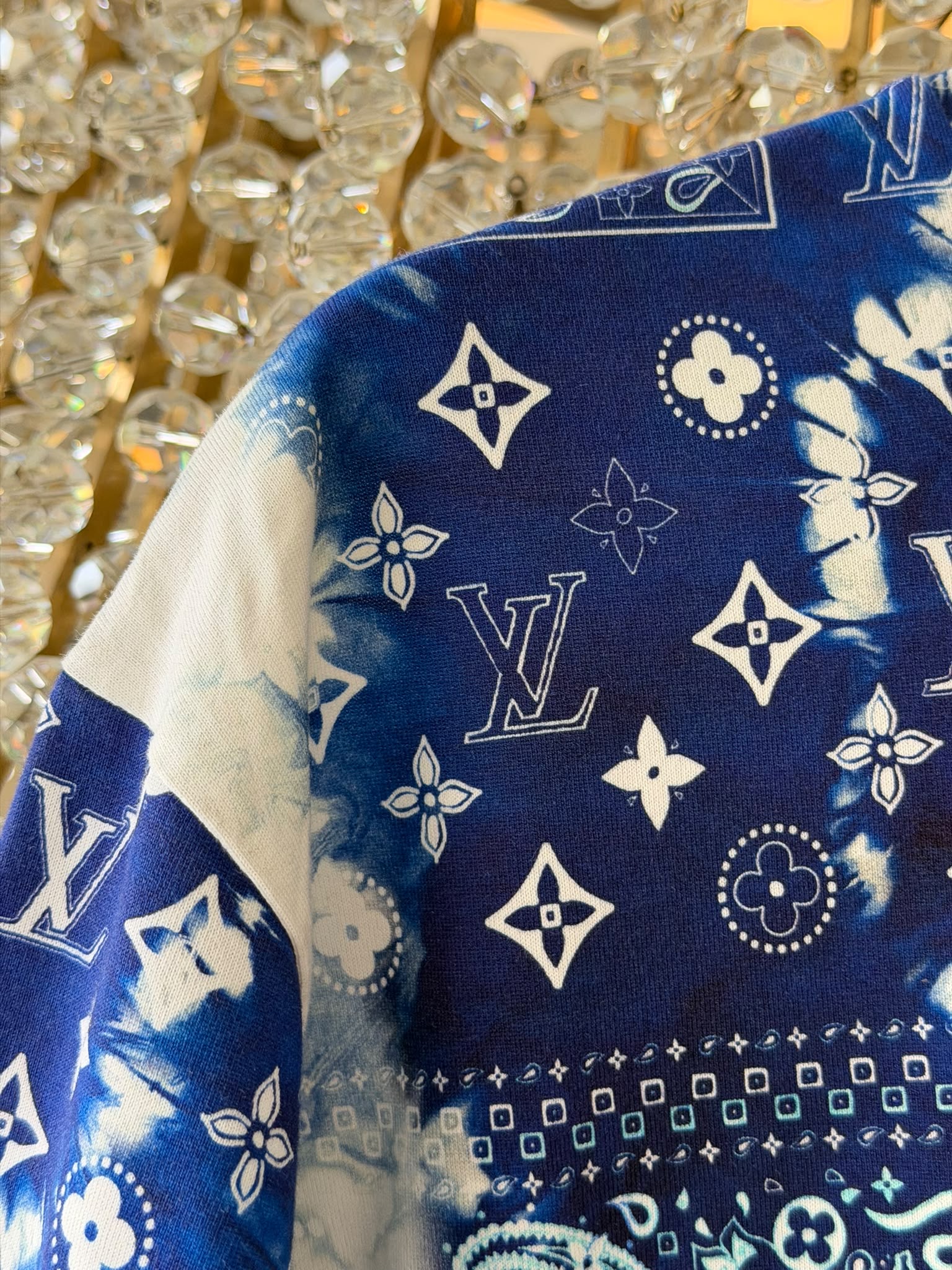 Louis Vuitton LV bandana print fabric detail
