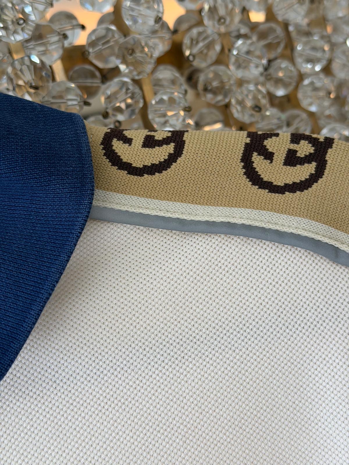 Gucci Made in Italy label on polo shirt
