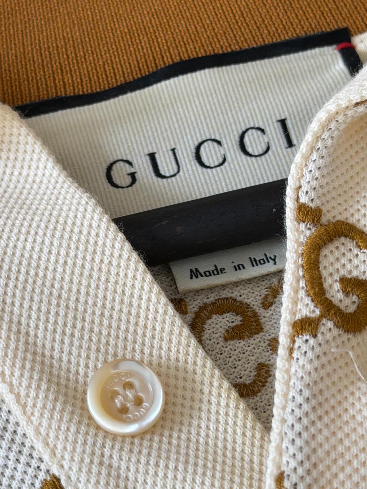 Gucci all-over Interlocking GG monogram polo shirt