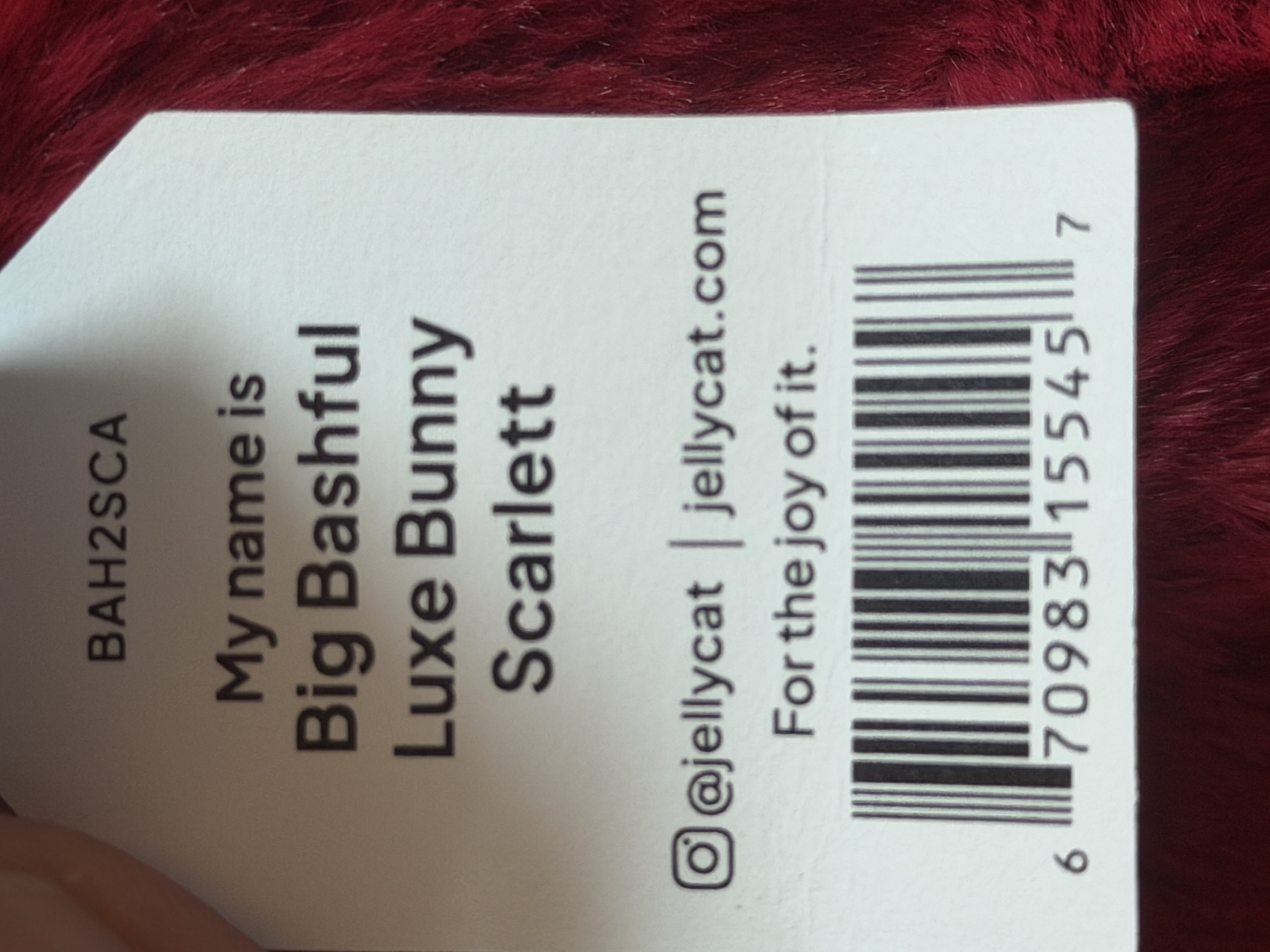 Jellycat Jellycat Big Bashful Luxe Bunny Scarlett Jellyfest Berlin Exclusive — photograph 4