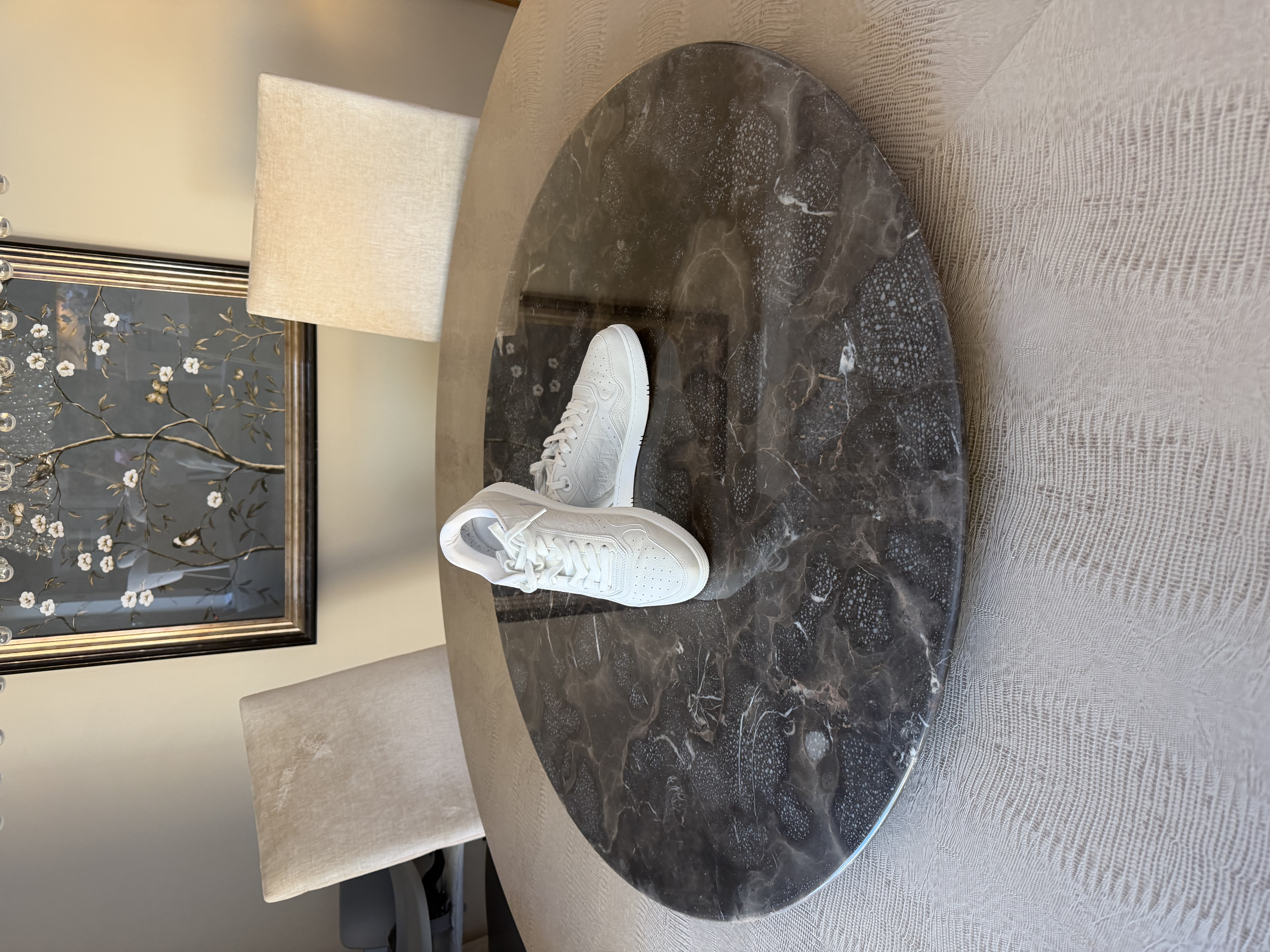 Dior Dior B27 White Leather Low-Top Trainers with Box — photograph 7