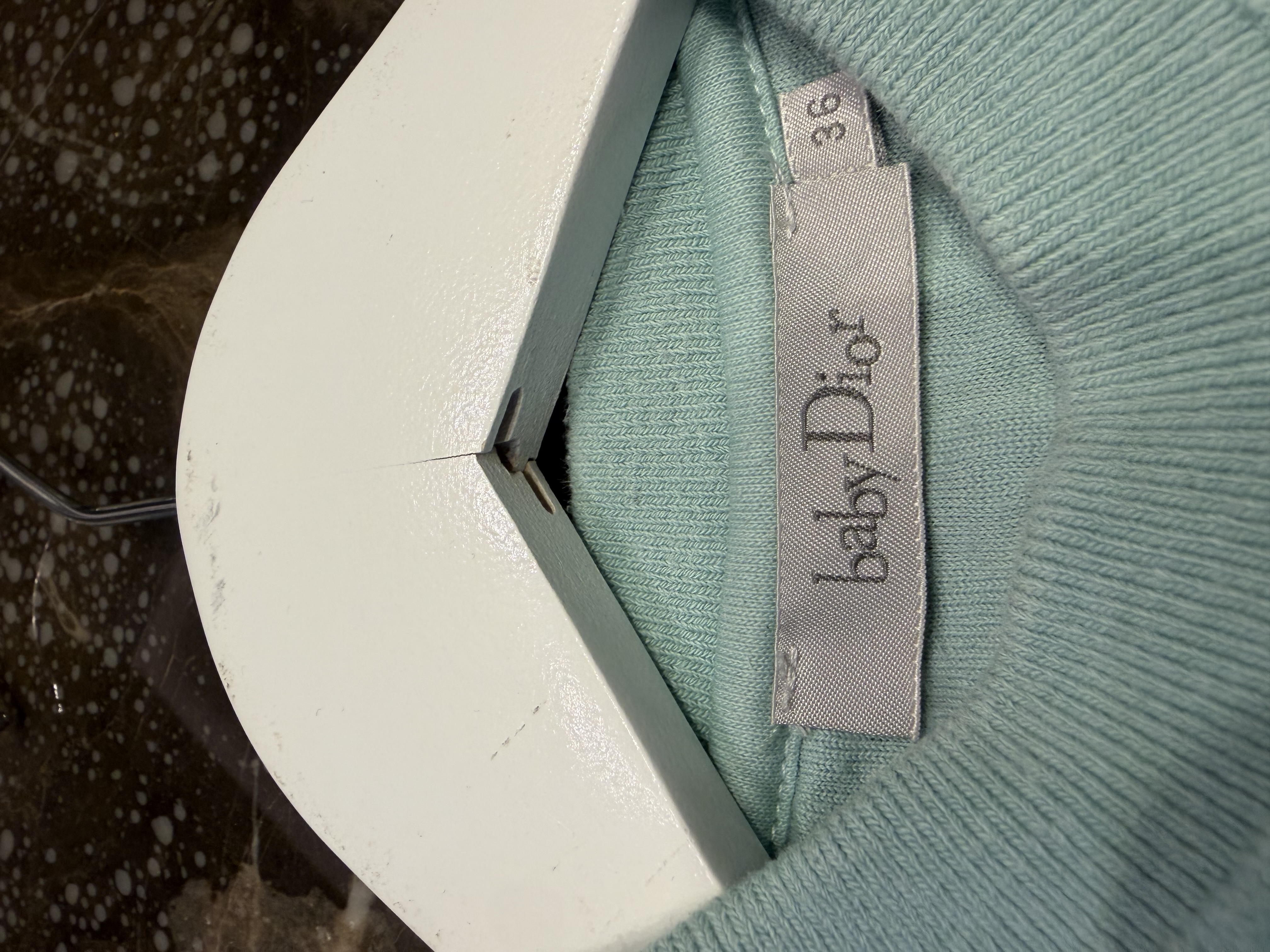 Baby Dior Baby Dior Oblique Jacquard Sweatshirt – Pale Mint Blue — photograph 3