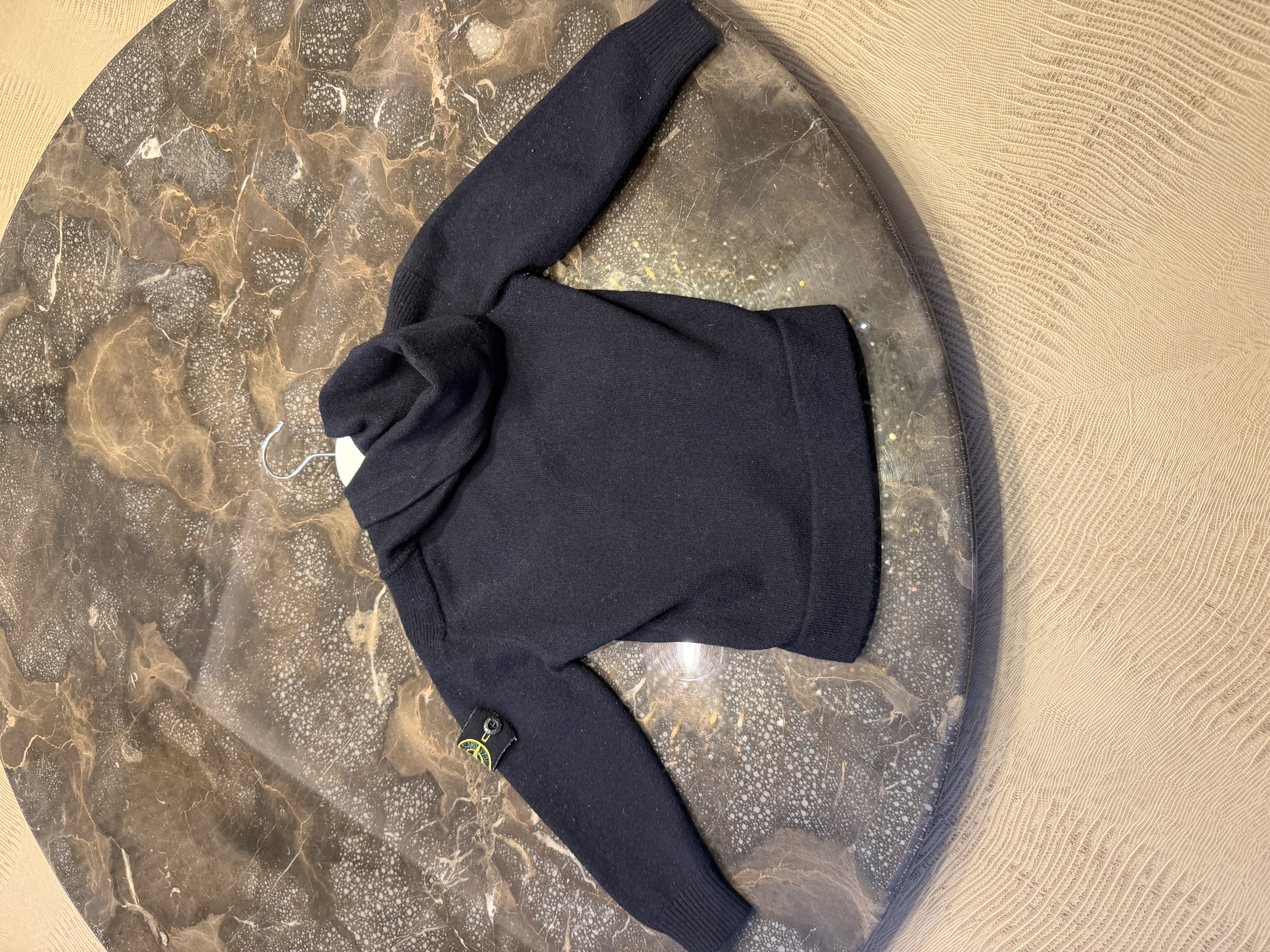 Stone Island Stone Island Hooded Knit Jumper – Navy Blue — photograph 7