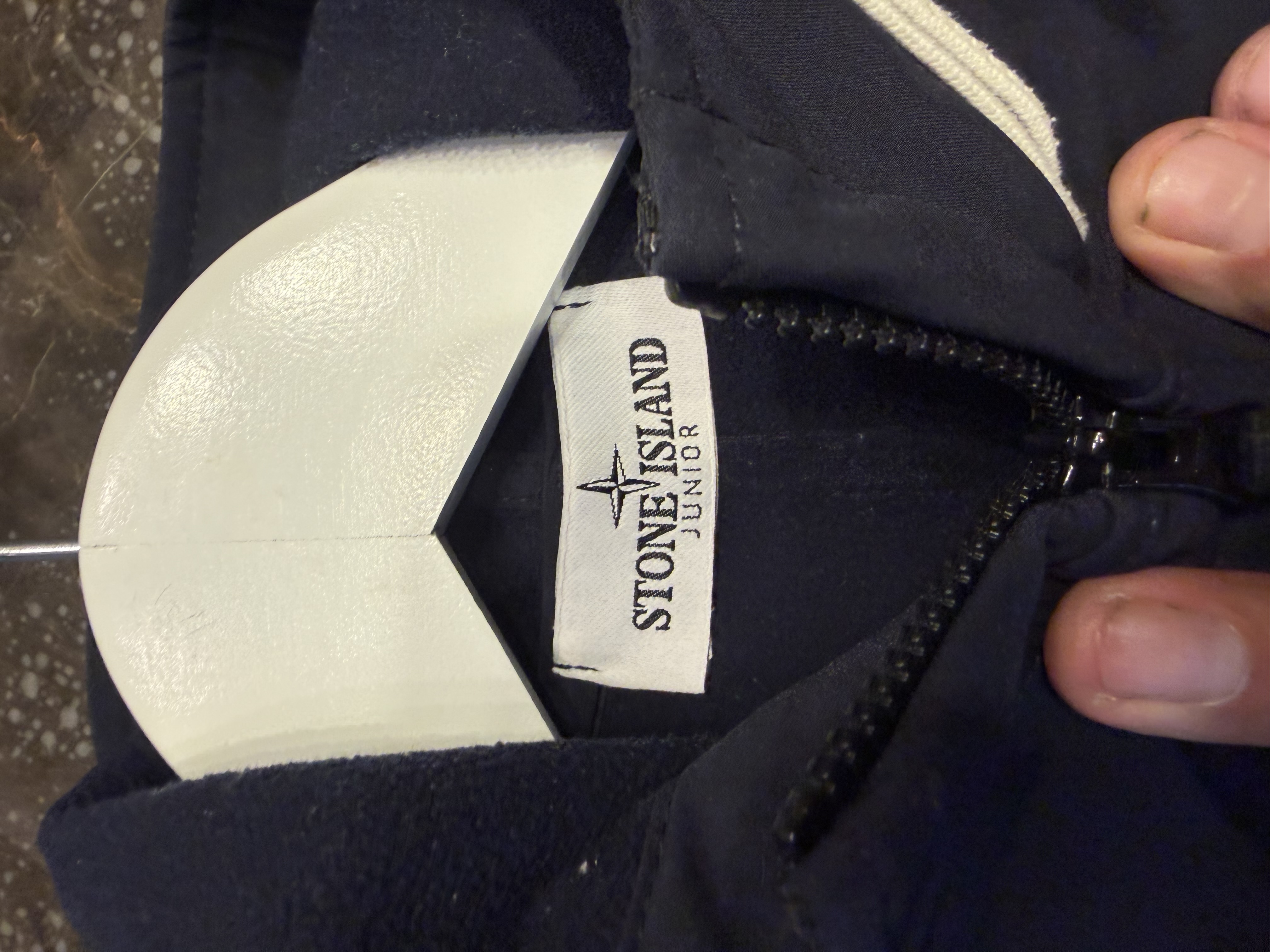 Stone Island Stone Island Junior Soft Shell-R Hooded Jacket – Navy Age 2 — photograph 3
