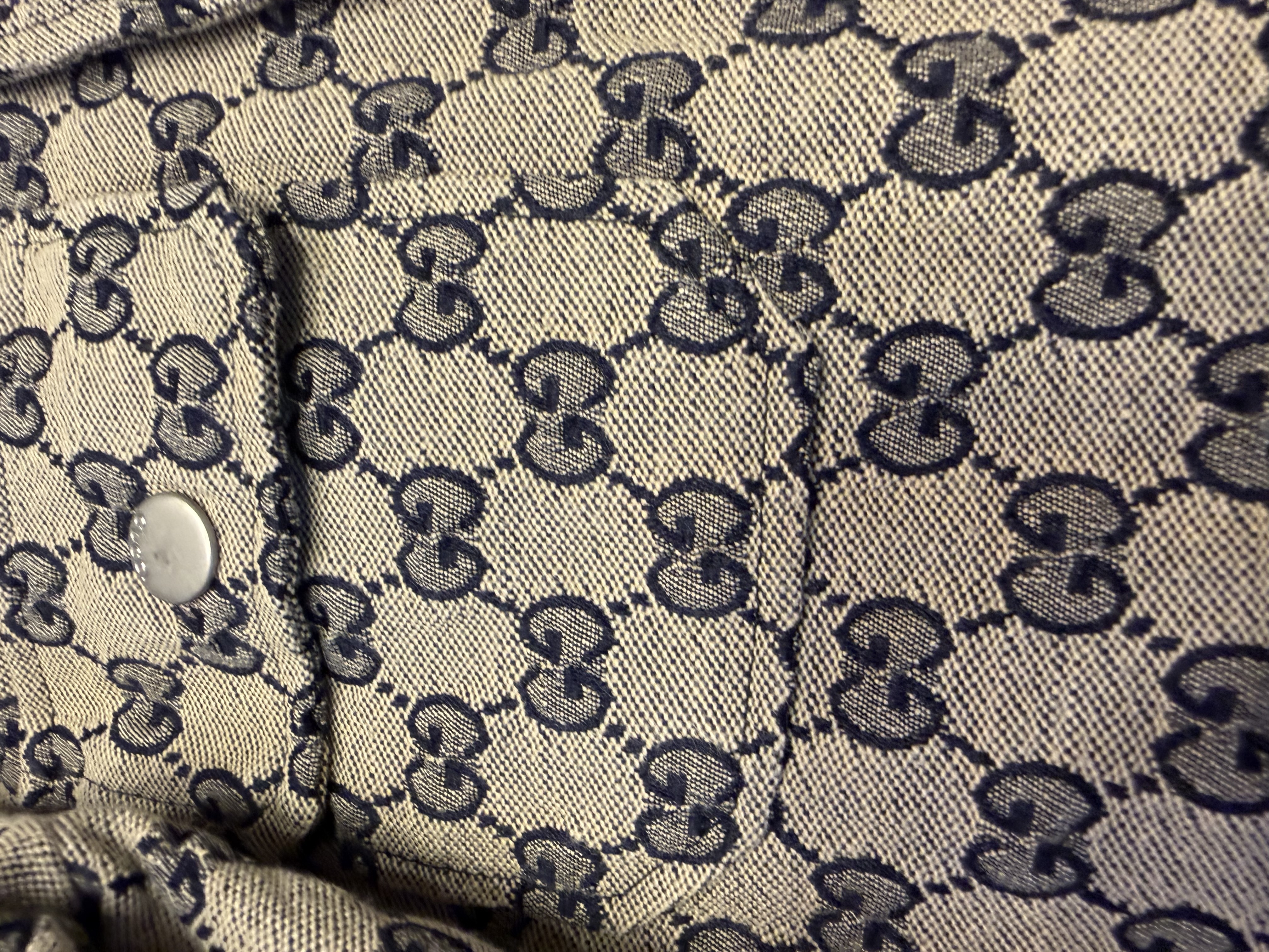 Gucci Gucci Kids GG Monogram Jacquard Jacket – Navy & Beige Age 5 — photograph 3