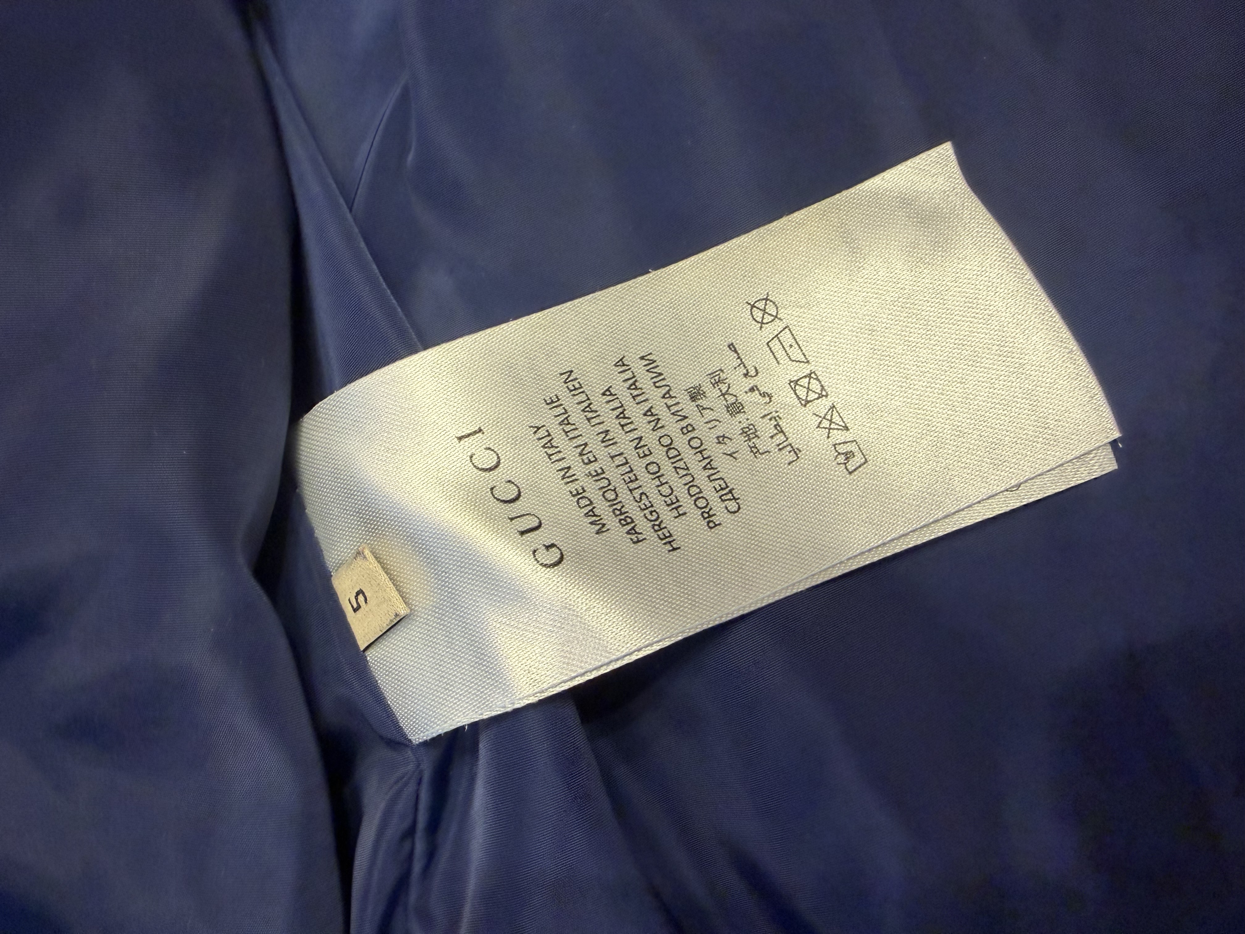 Gucci Gucci Kids GG Monogram Jacquard Jacket – Navy & Beige Age 5 — photograph 5