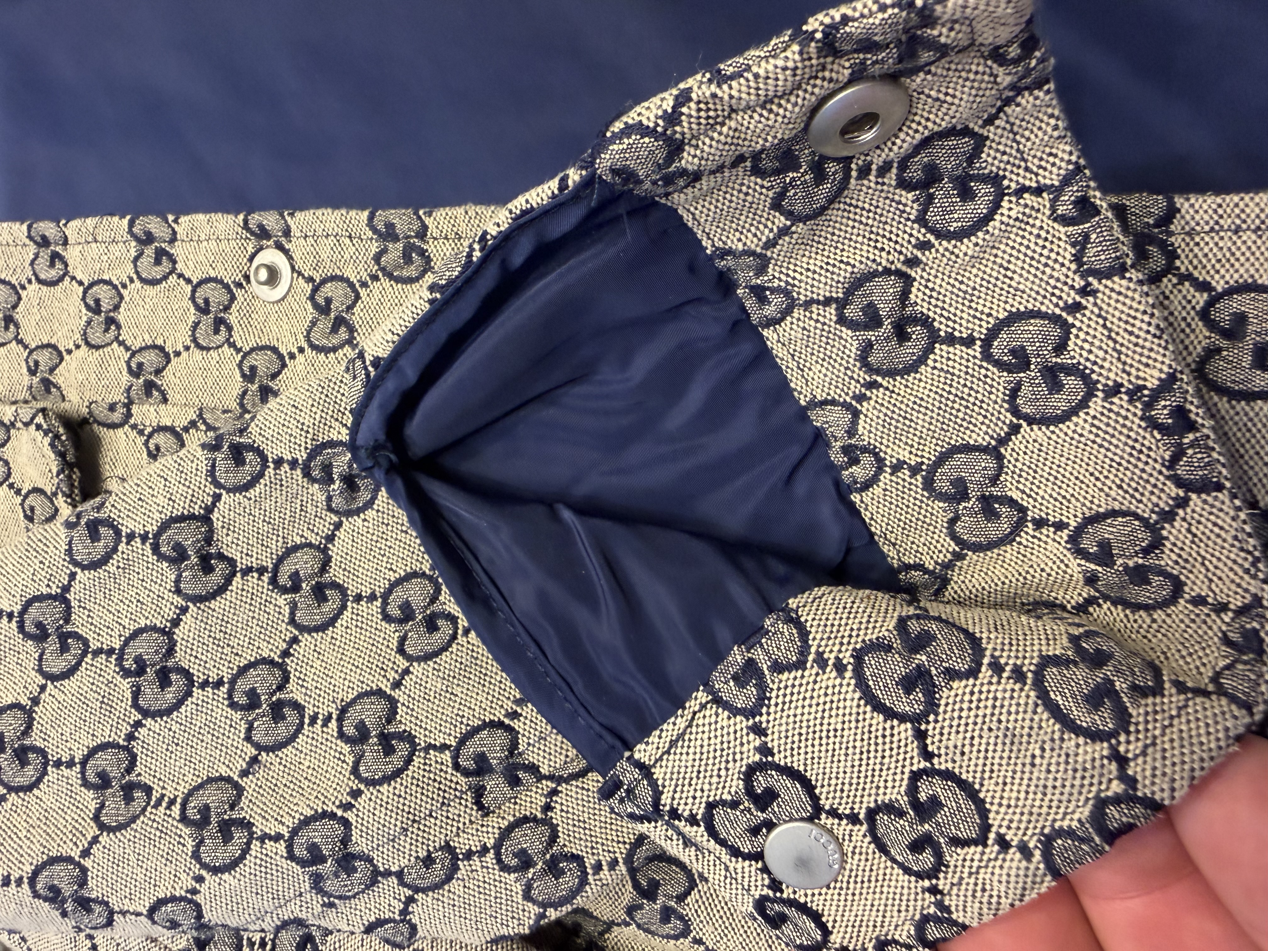 Gucci Gucci Kids GG Monogram Jacquard Jacket – Navy & Beige Age 5 — photograph 6