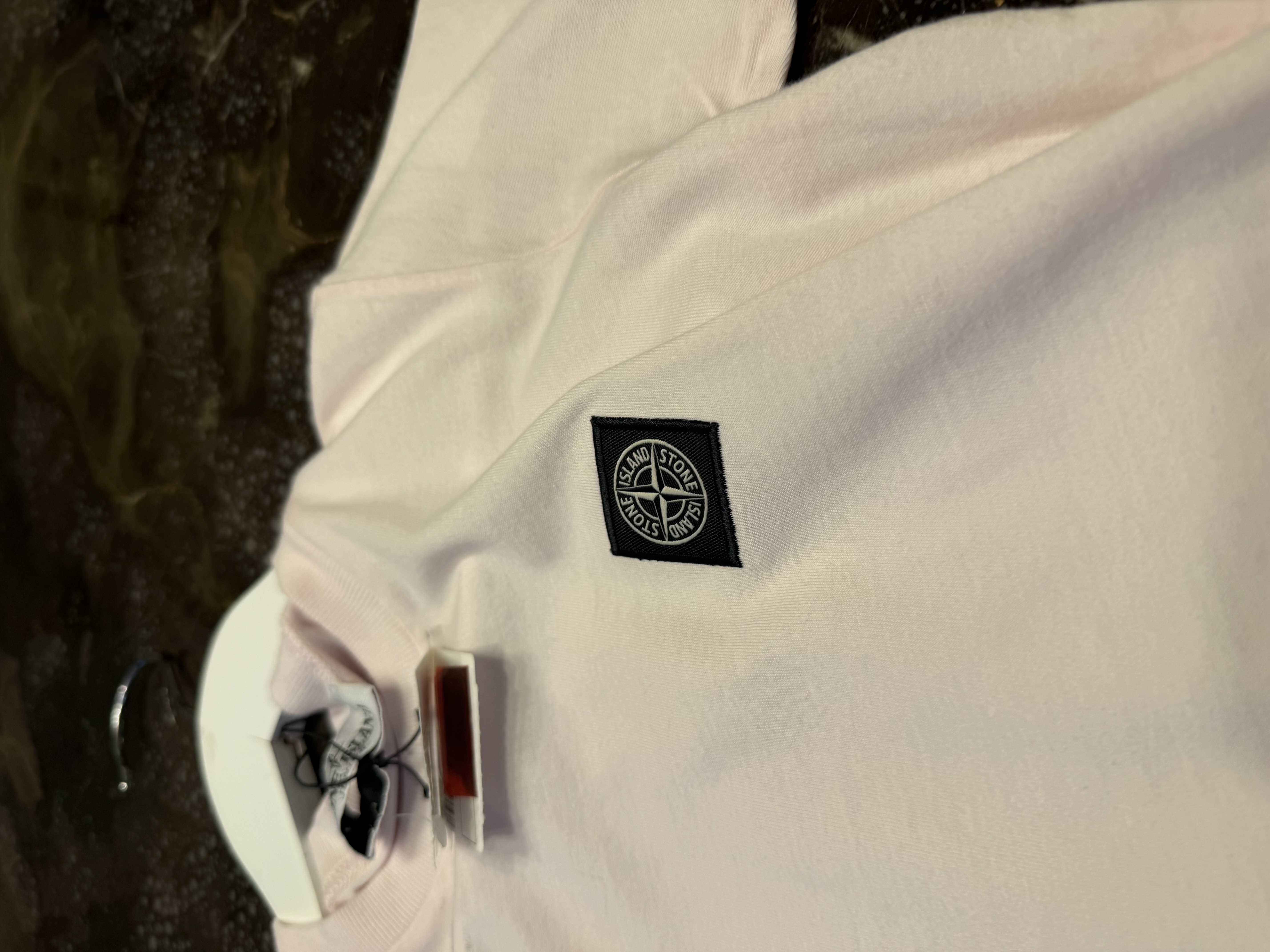 Stone Island Stone Island Junior Compass Patch T-Shirt – Pale Pink — photograph 4