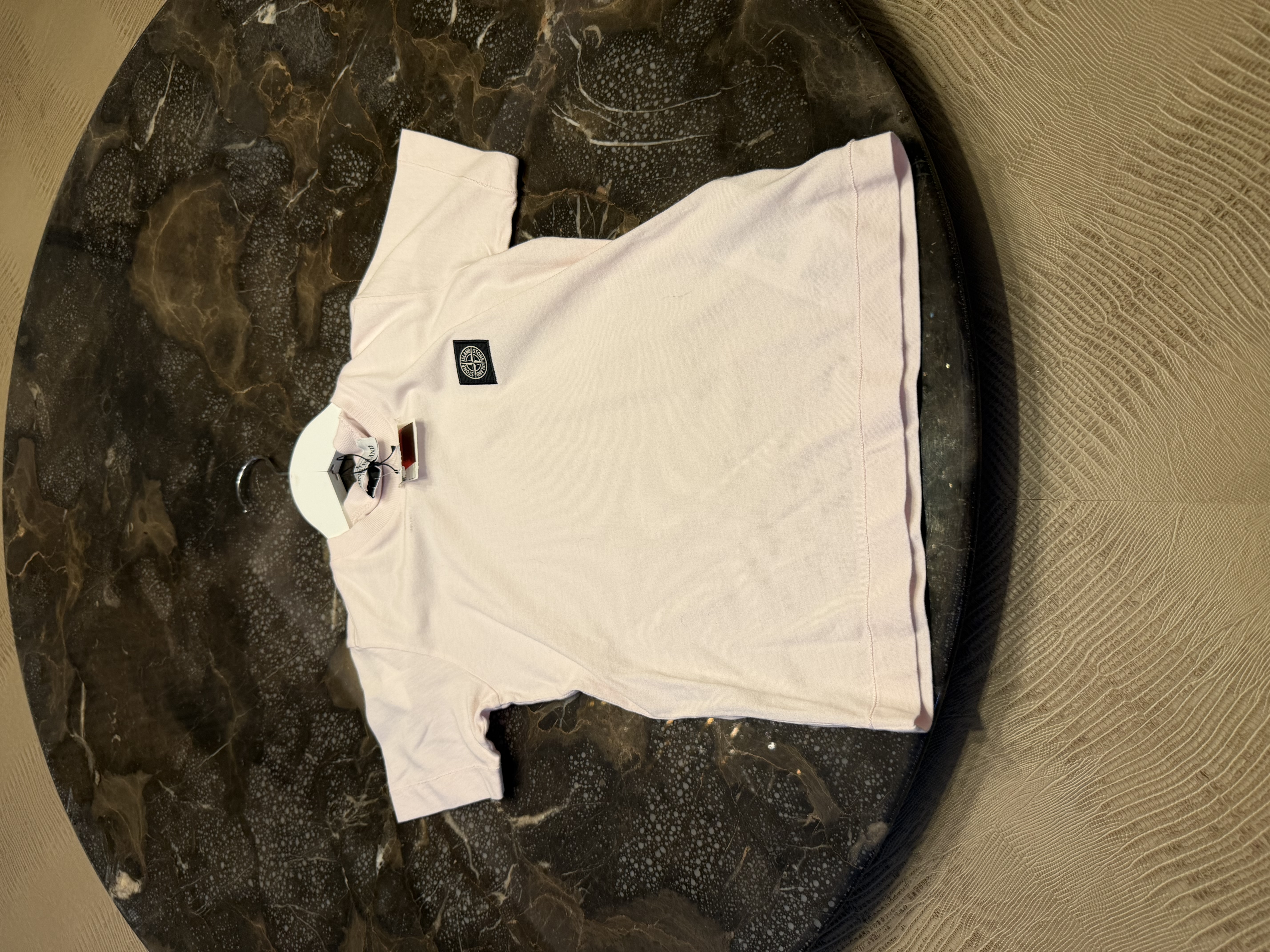 Stone Island Stone Island Junior Compass Patch T-Shirt – Pale Pink — photograph 5