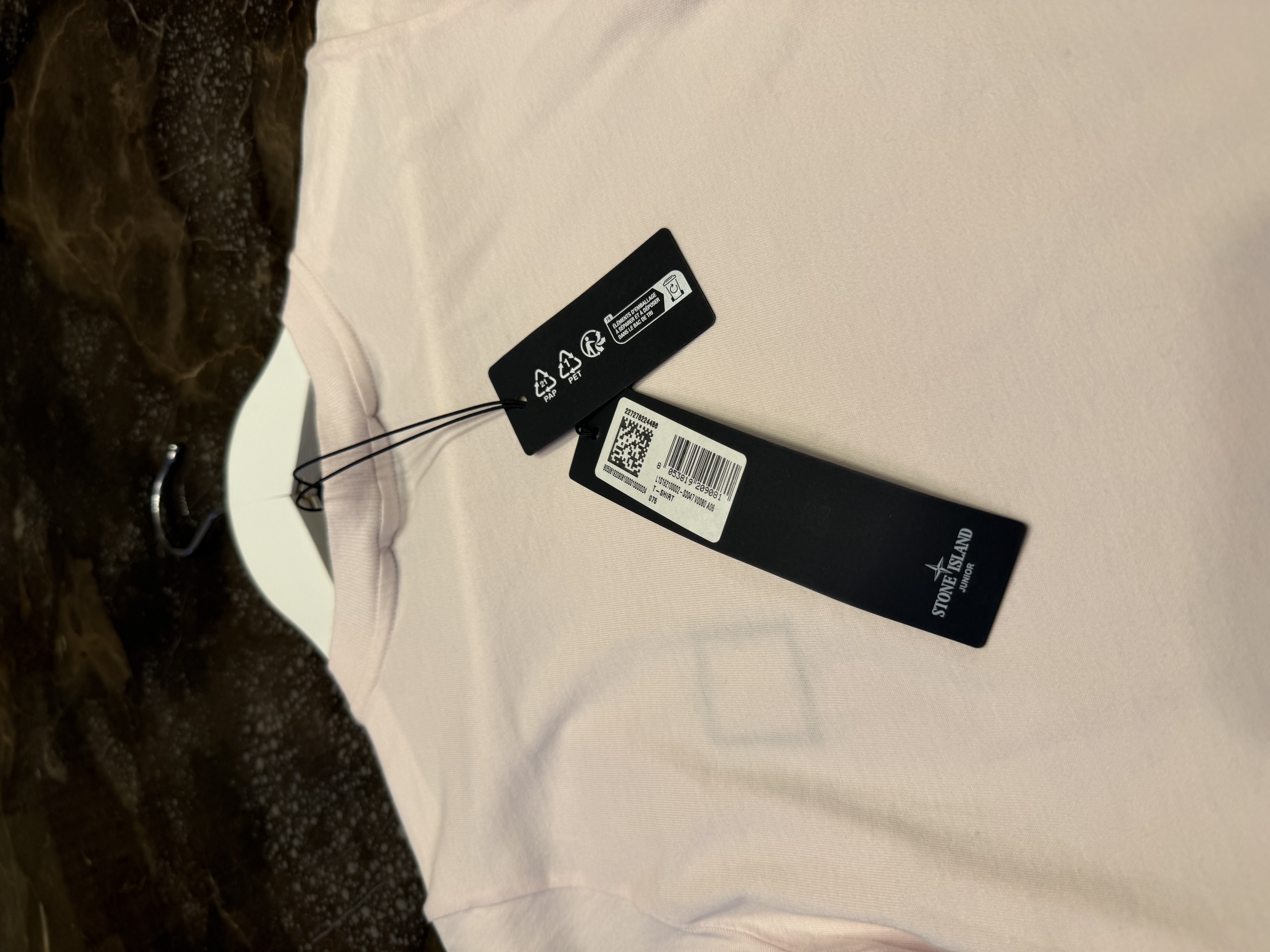 Stone Island Stone Island Junior Compass Patch T-Shirt – Pale Pink — photograph 7