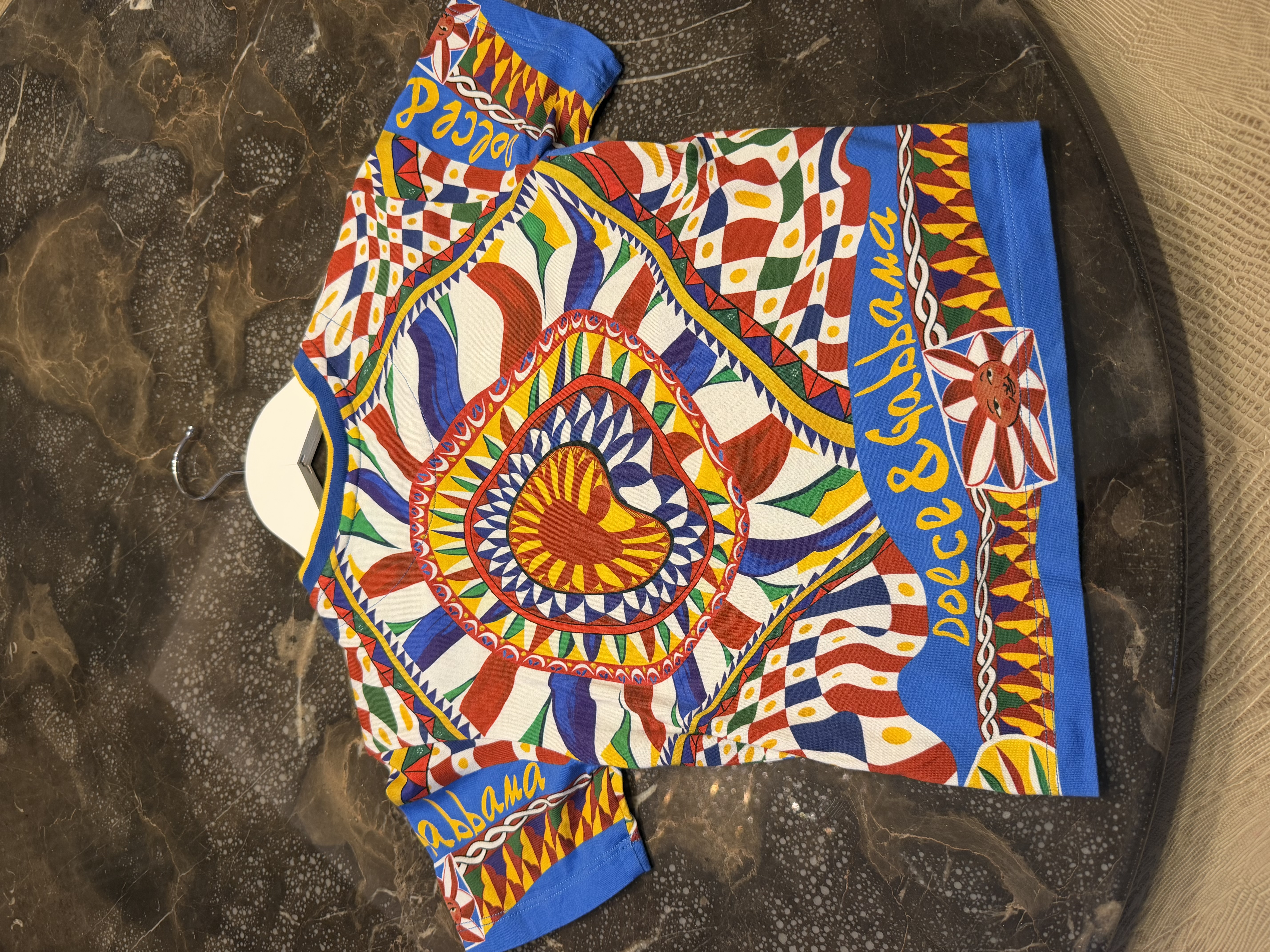 Dolce & Gabbana Dolce & Gabbana Kids Multicolour Sicilian Print T-Shirt — photograph 6