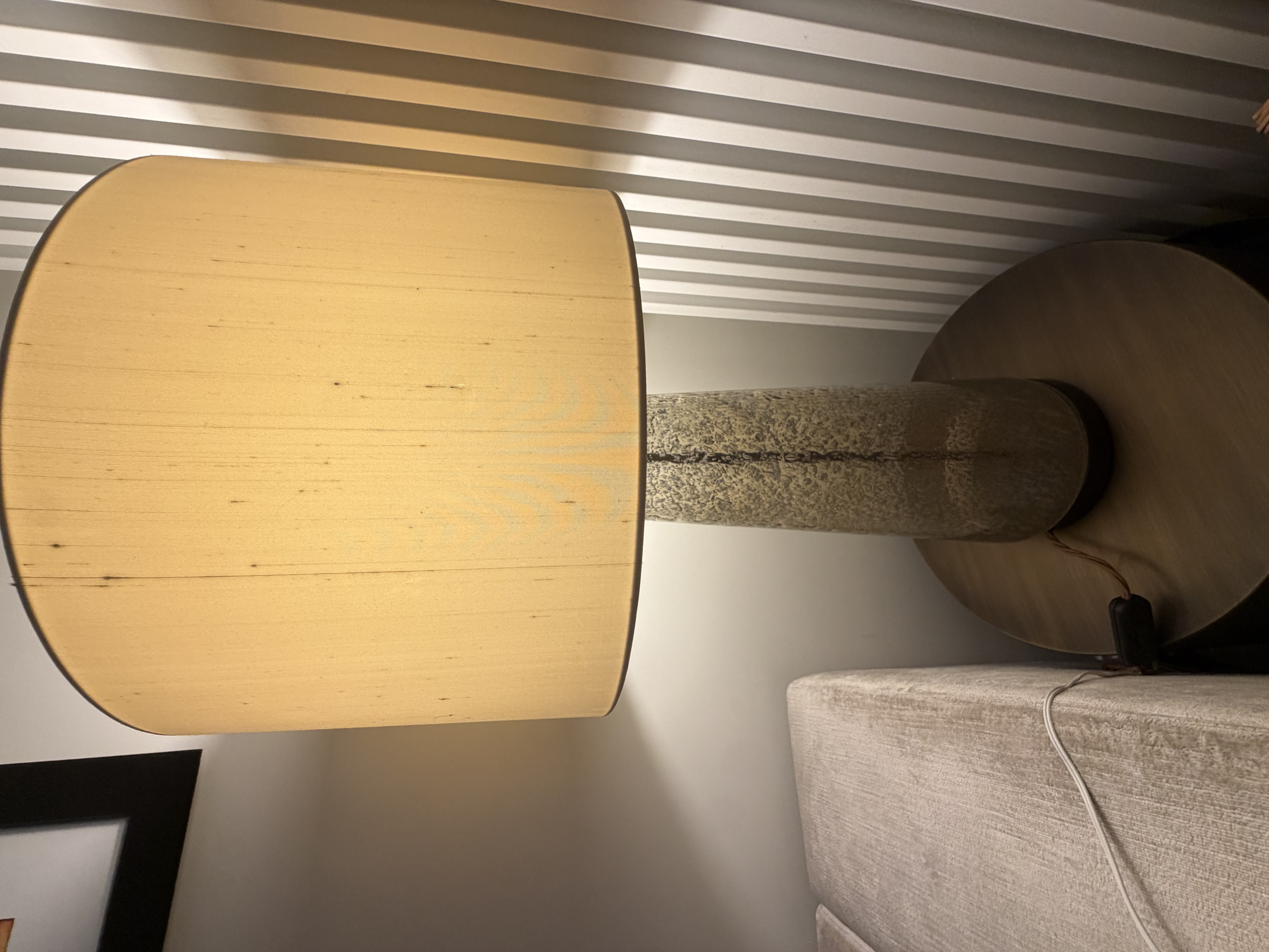 Heathfield & Co Pair of Heathfield & Co Textured Glass Statement Table Lamps