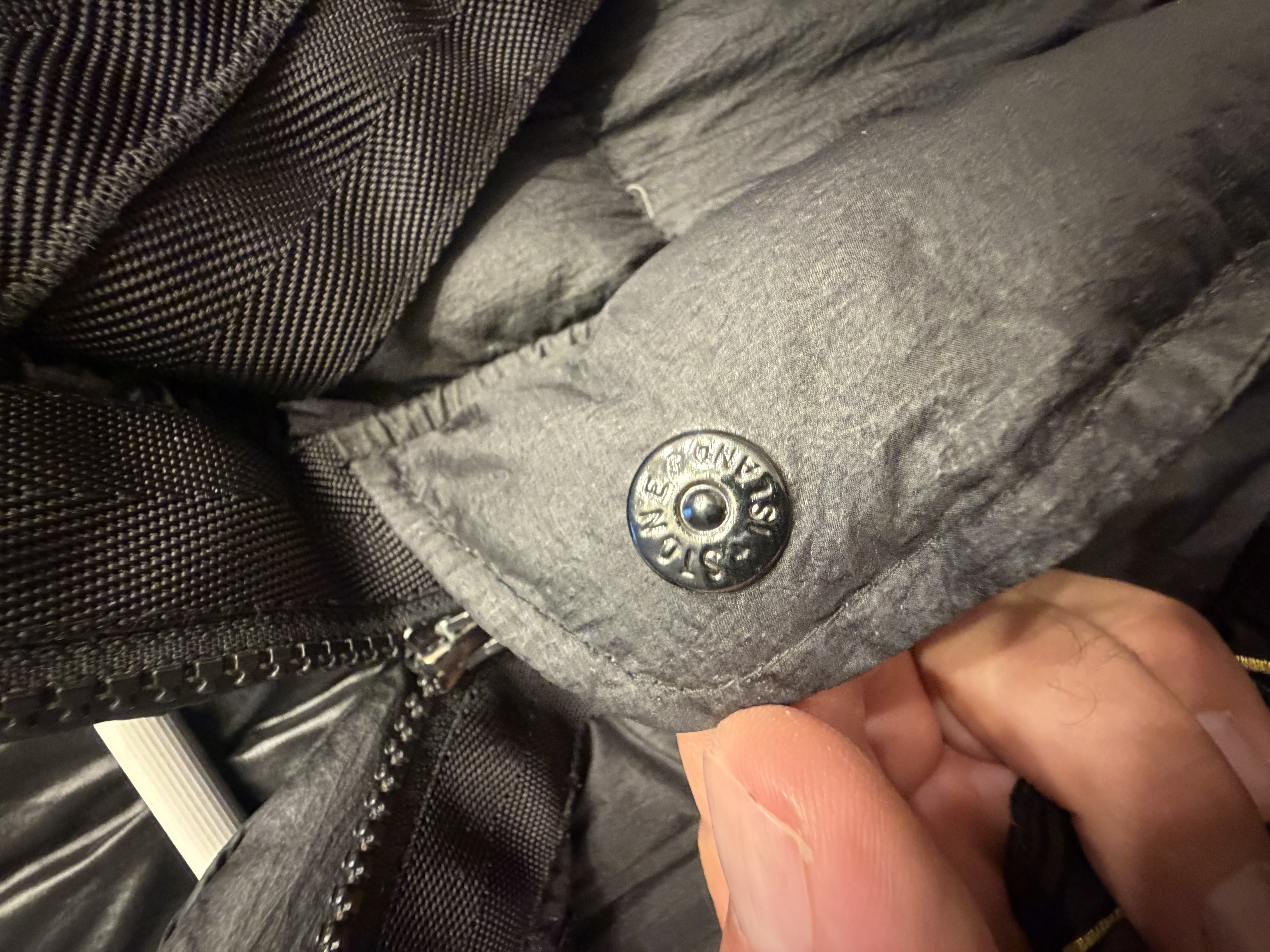 Stone Island Stone Island Black Hooded Puffer Gilet — photograph 8