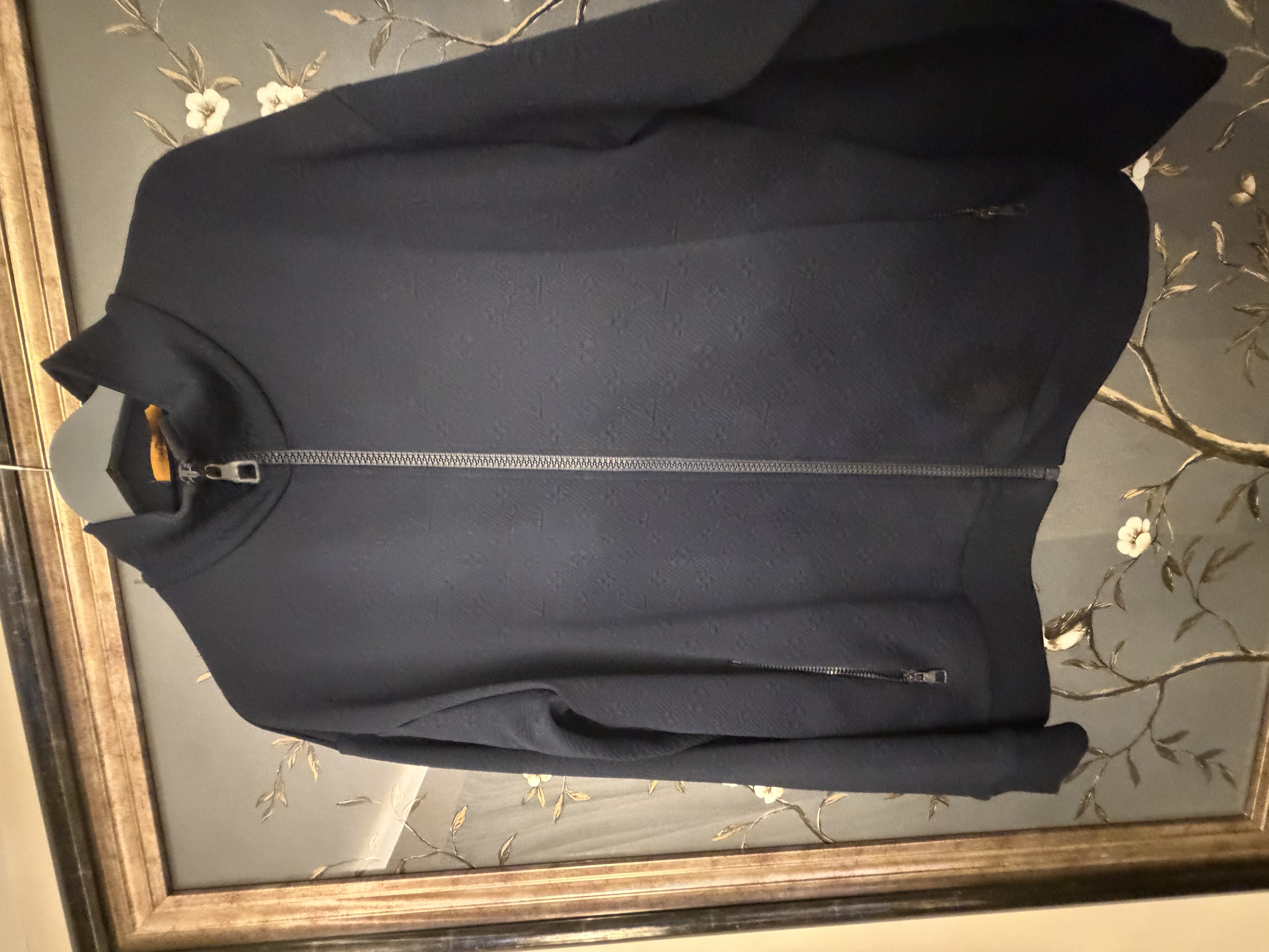 Louis Vuitton Louis Vuitton Navy Monogram Zip-Up Jacket