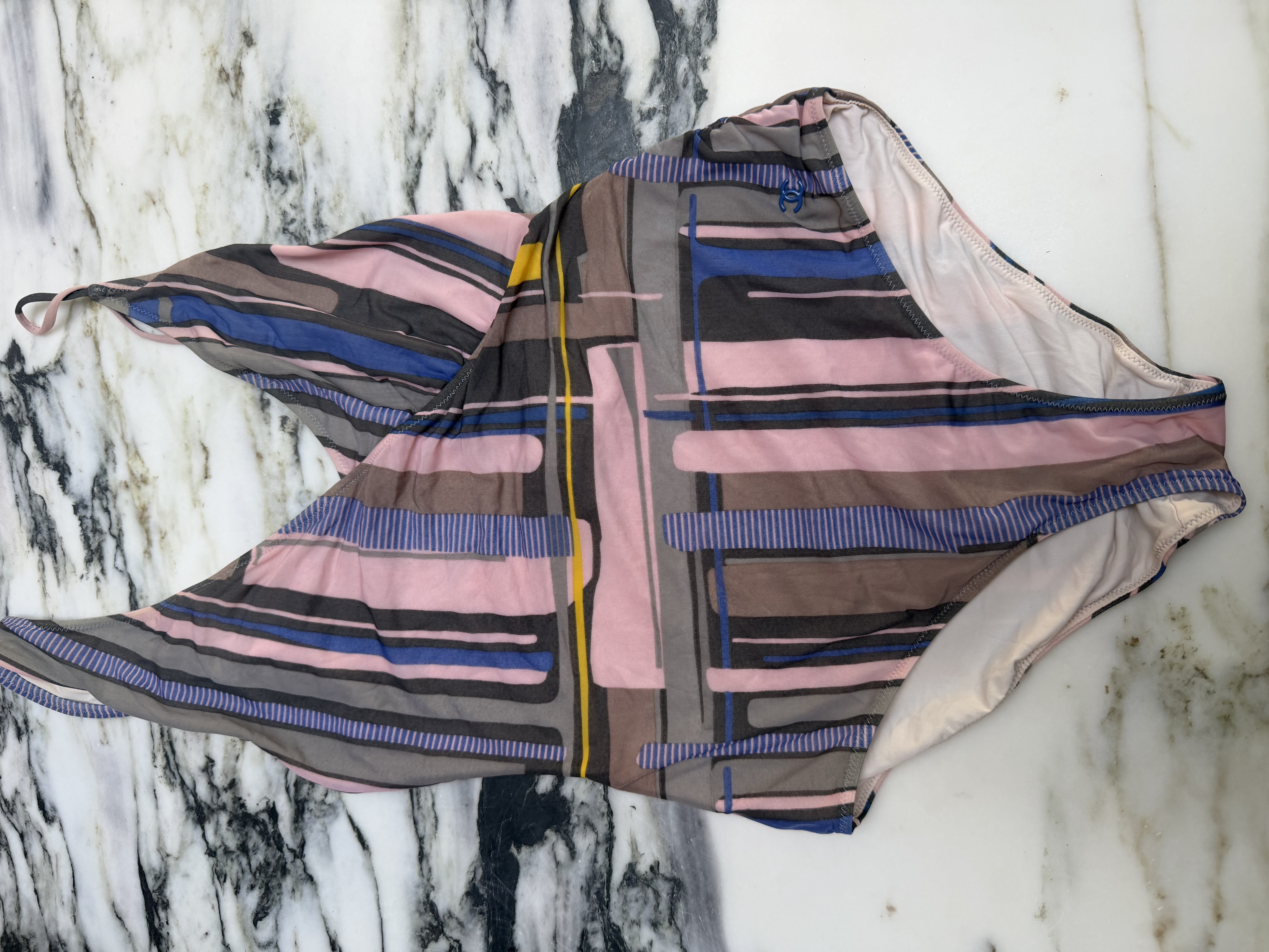 Chanel Chanel Cruise 2009 Geometric Print Swimsuit