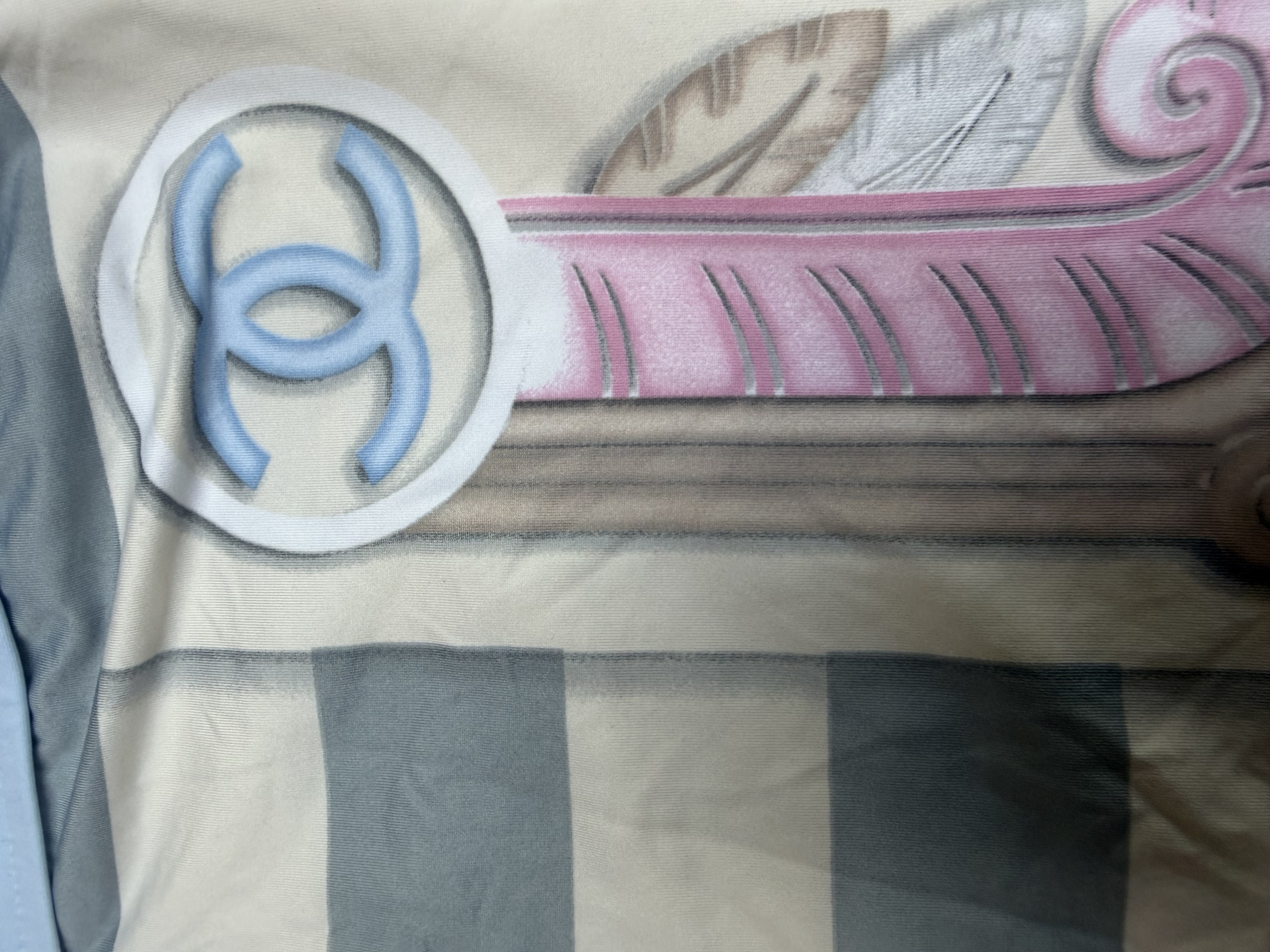 Chanel Chanel Cruise 2009 Striped CC Logo One-Piece Swimsuit — photograph 2