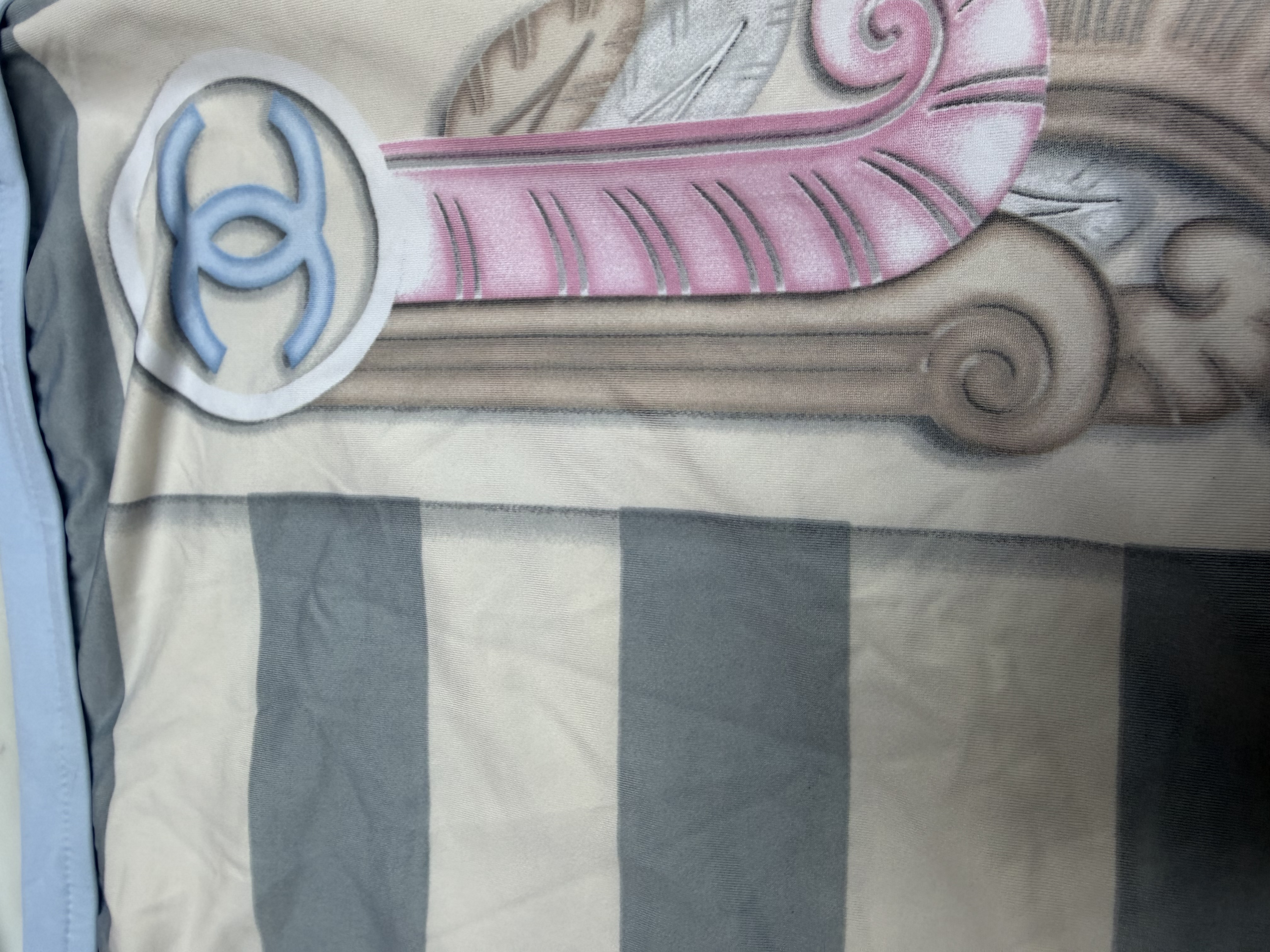 Chanel Chanel Cruise 2009 Striped CC Logo One-Piece Swimsuit — photograph 3