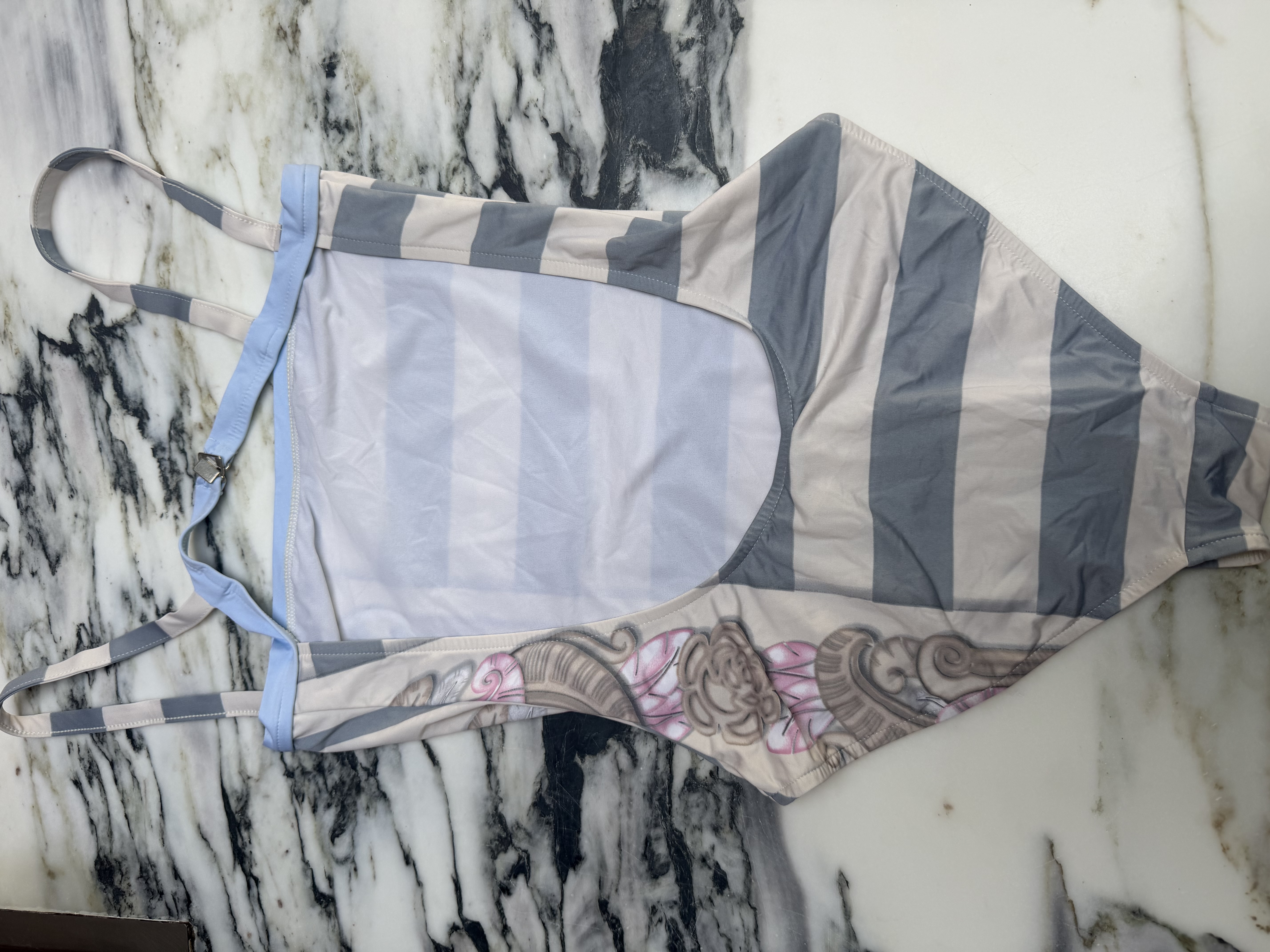 Chanel Chanel Cruise 2009 Striped CC Logo One-Piece Swimsuit — photograph 5