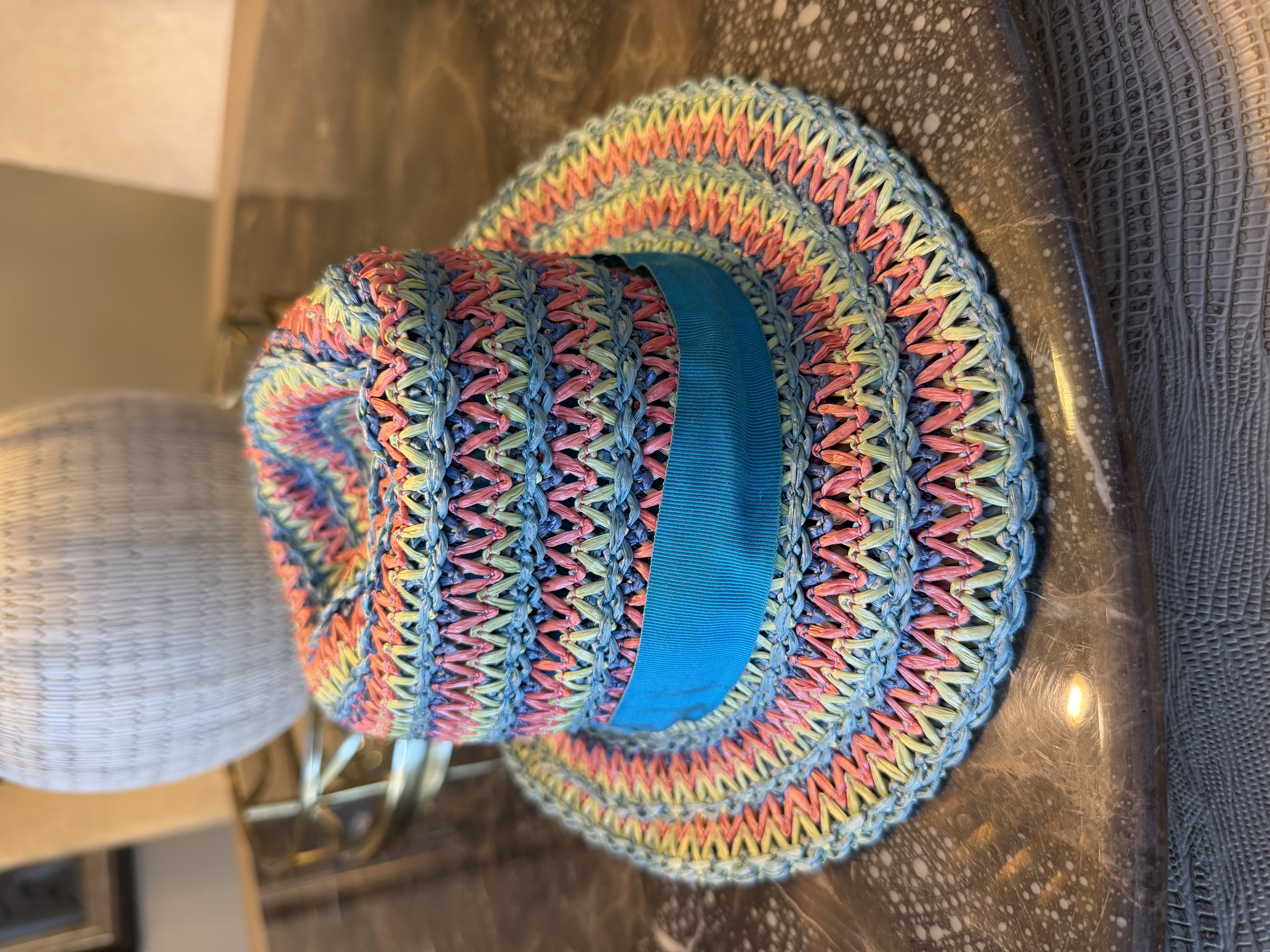 Missoni Missoni Mare Multicolour Woven Straw Hat Size M