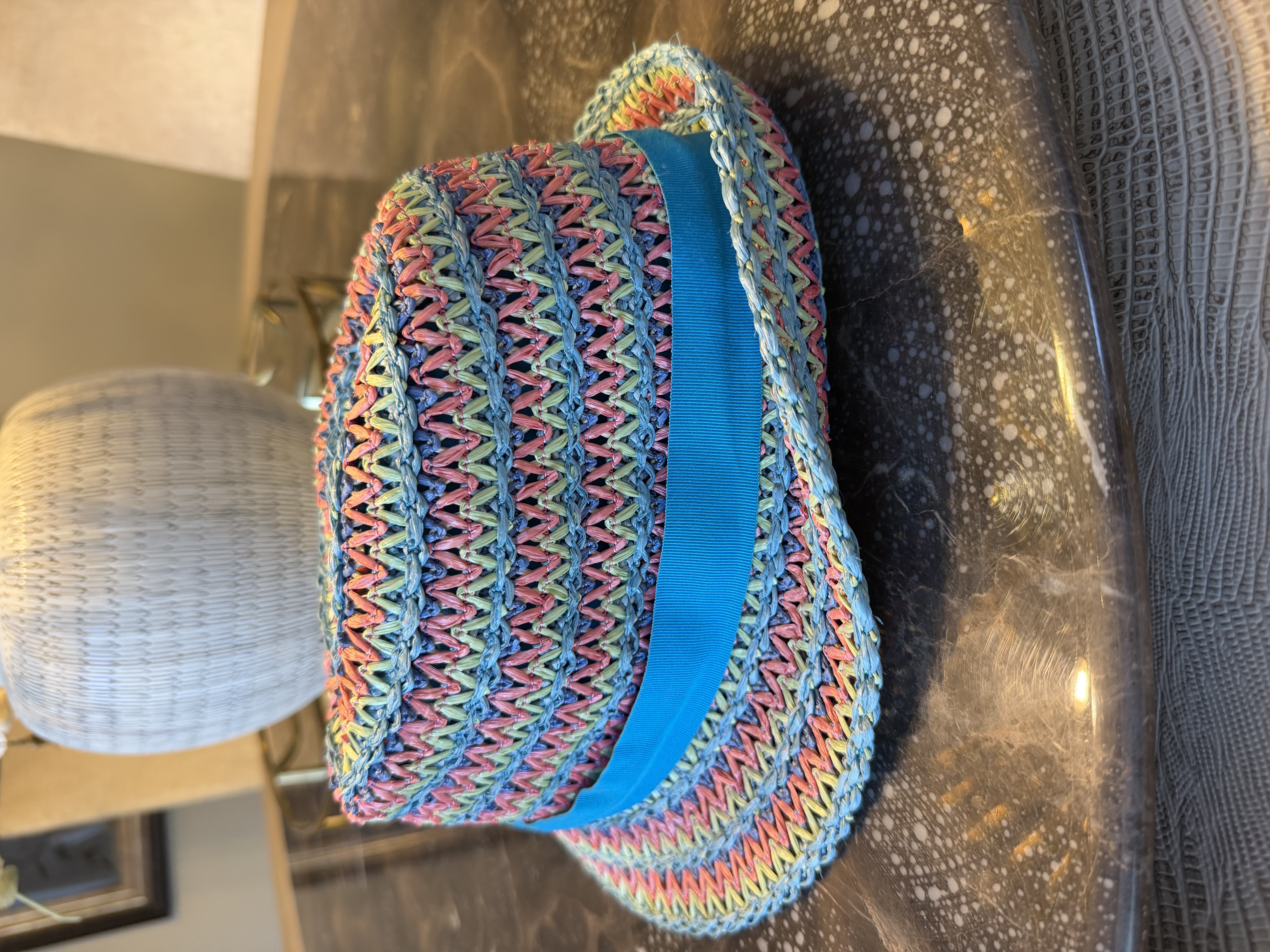 Missoni Missoni Mare Multicolour Woven Straw Hat Size M — photograph 2