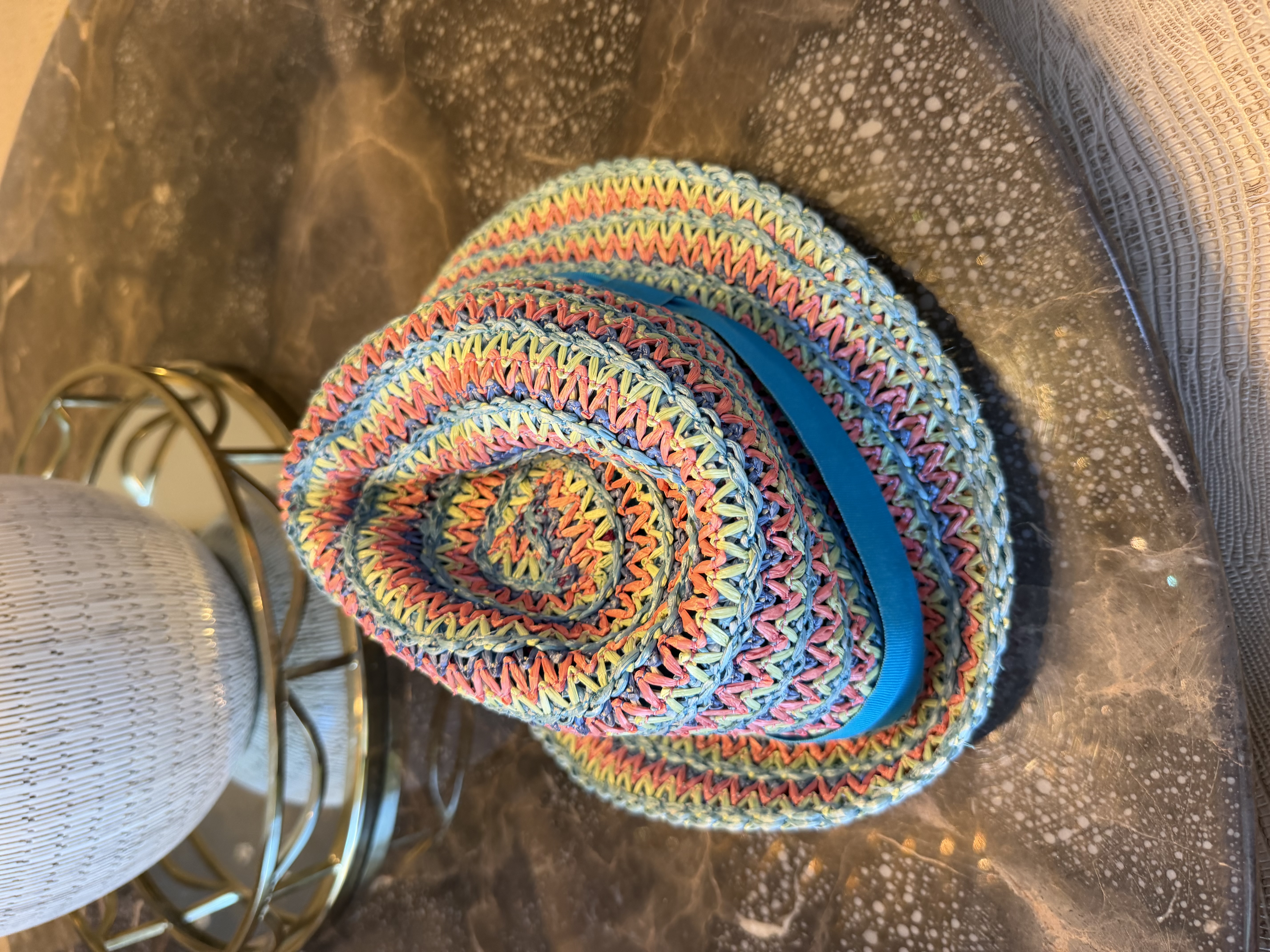 Missoni Missoni Mare Multicolour Woven Straw Hat Size M — photograph 4